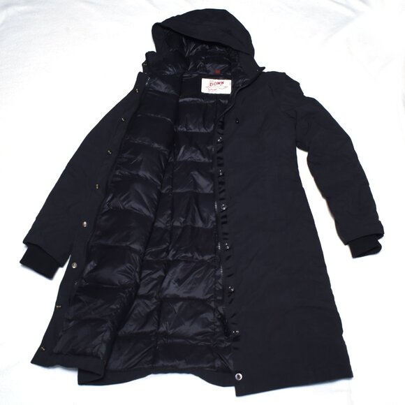 SCHOT NYC Save The Duck Parka All Black Jacket Size S Excellent Condition - Picture 4 of 13